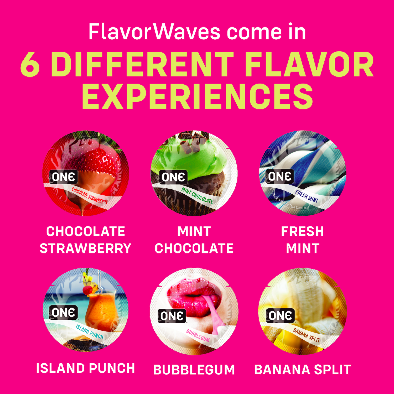 ONE «Flavor Waves» 12 tasty condoms - vegan & without harmful ingredients